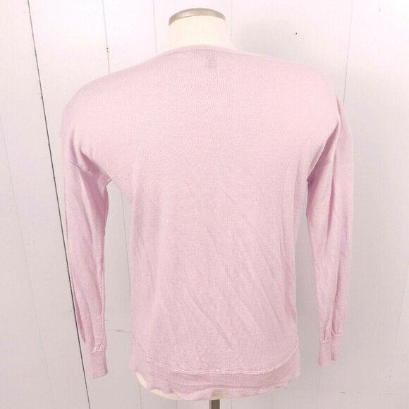 J Crew Merino Wool Sweater Womens Small Zip Shoulder Sweater Pastel Lilac Purple - Picture 3 of 7